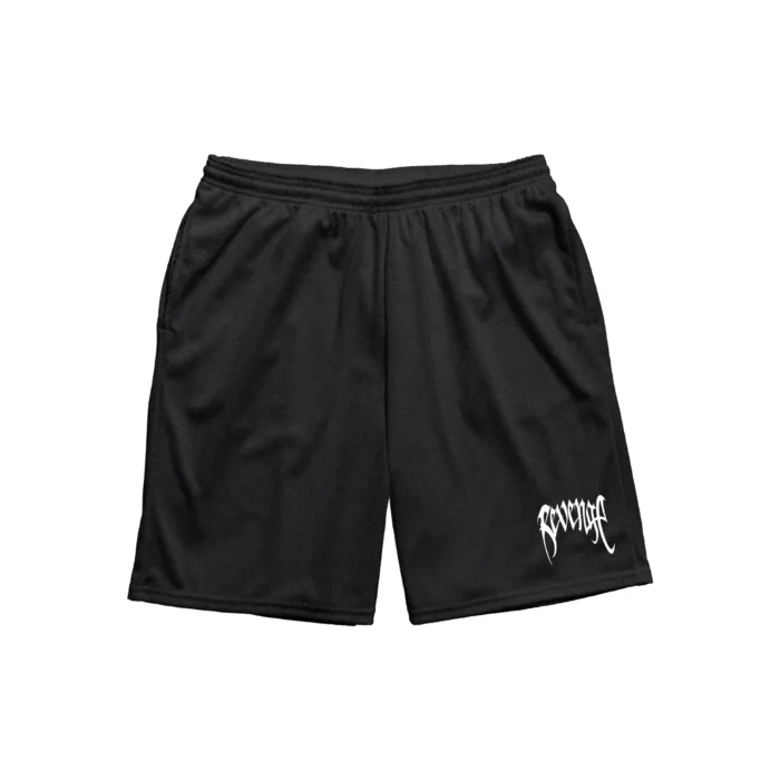 BASIC MESH SHORTS BLACK/WHITE