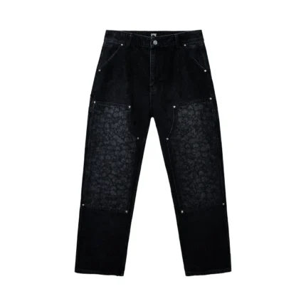 CATACOMBS CARPENTER DENIM PANTS WASHED BLACK