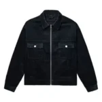 EMBROIDERED BLACK CORDUROY JACKET