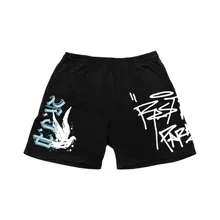 GRAFFITI DOVE SHORT BLACK
