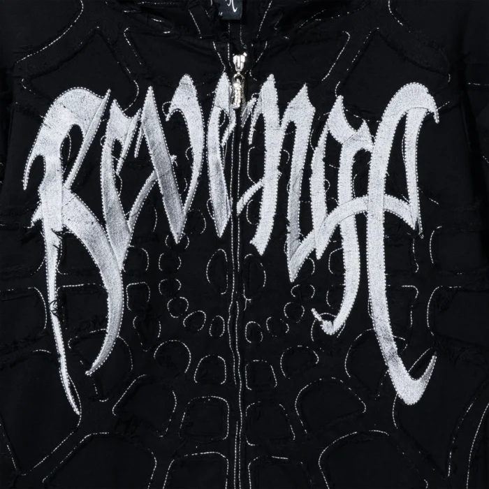 SPIDER WEB ZIP BLACK/SILVER