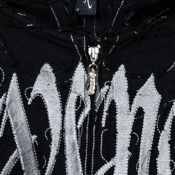 SPIDER WEB ZIP BLACK/SILVER