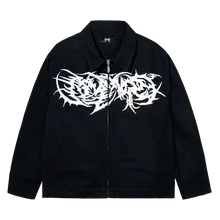 OBSIDIAN WORK JACKET BLACK/WHITE