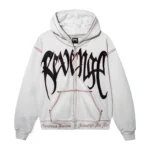 CONTRAST SKULL EMBROIDERED ZIP
