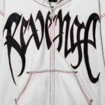 CONTRAST SKULL EMBROIDERED ZIP