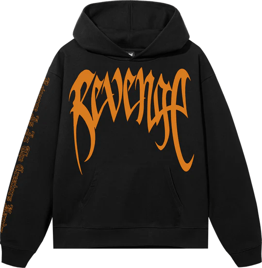ARCH LOGO HOODIE BLACK/ DARK ORANGE ARCH LOGO HOODIE BLACK/ DARK ORANGE