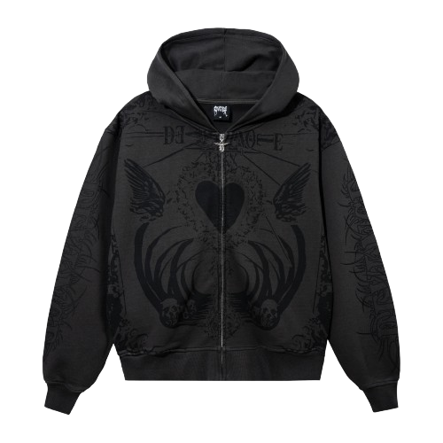 REVENGE SHRINE ZIP VINTAGE BLACK/BLACK REVENGE SHRINE ZIP VINTAGE BLACK/BLACK
