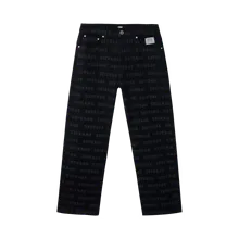 ALLOVER LOGO DENIM PANT WASHED BLACK ALLOVER LOGO DENIM PANT WASHED BLACK