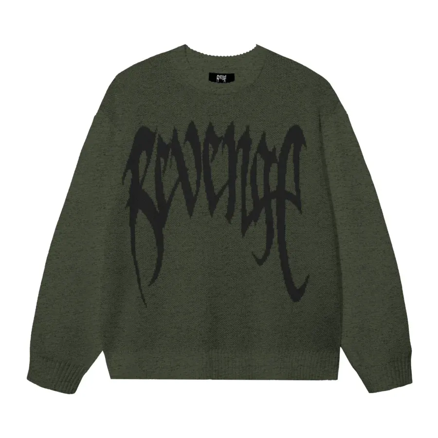 ARCH LOGO KNIT OLIVE/BLACK