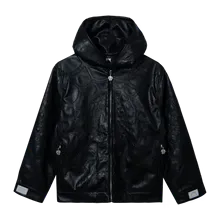 SPIDER WEB LEATHER JACKET BLACK SPIDER WEB LEATHER JACKET BLACK