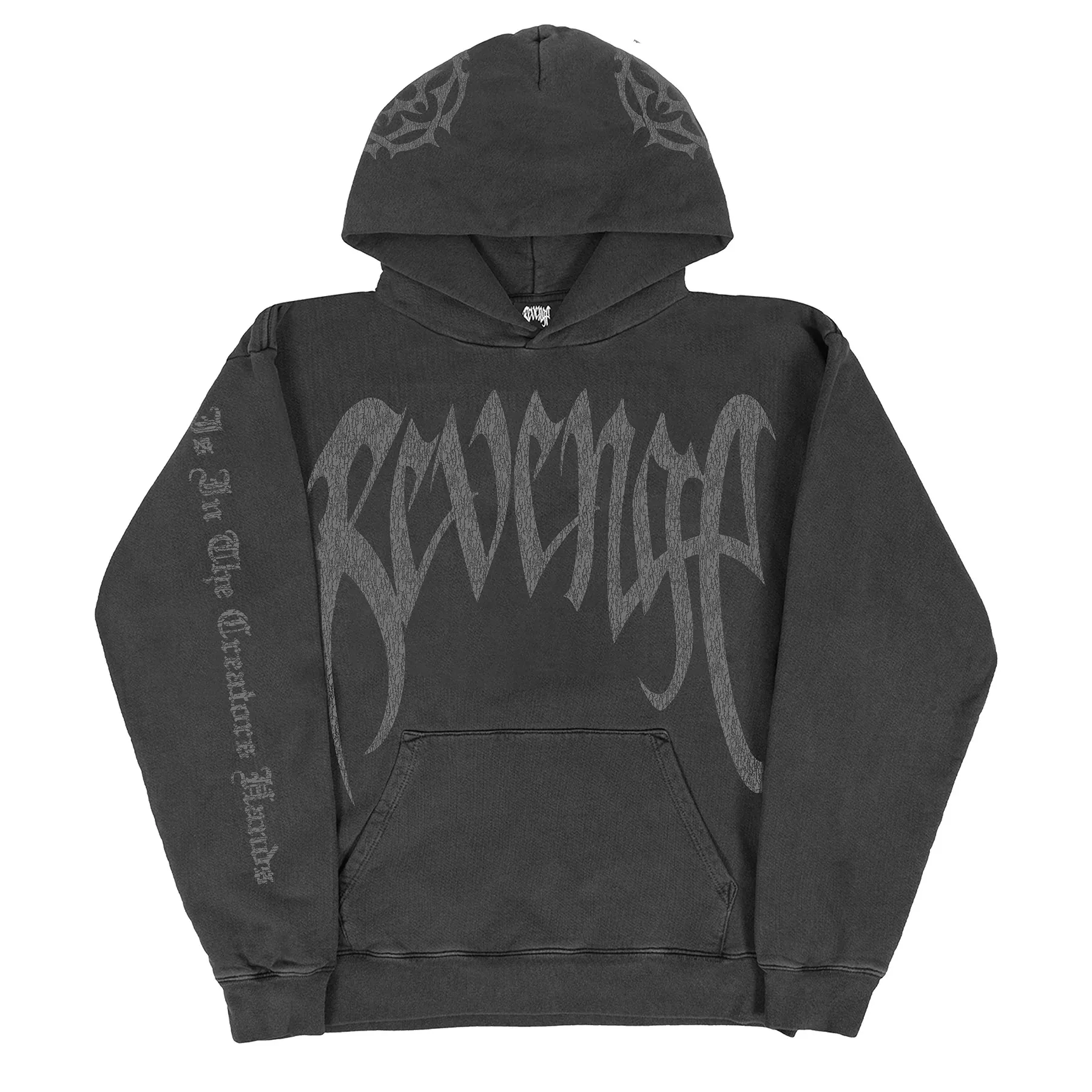 Revenge Distressed Arch Logo Hoodie